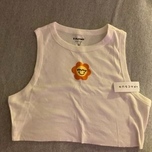 Playboy cropped tank top, brand new, size small